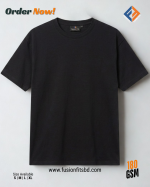 Black Plain Drop Shoulder