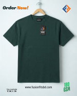 Green Plain Drop Shoulder